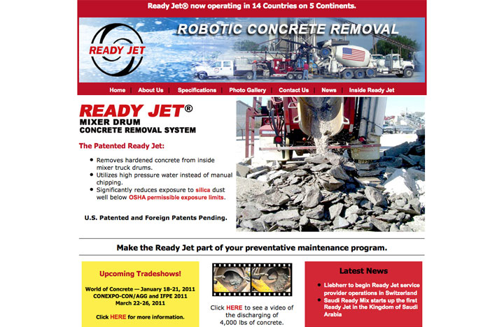 Blasters, Inc. Ready Jet Mixer Drum Concrete Removal System