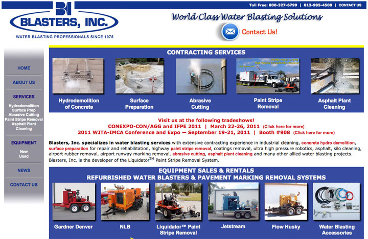 Blasters, Inc. World Class Water Blasting Solutions